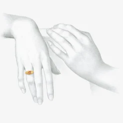 18k & padparadscha sapphire signet ring, 1.5ct