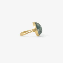 18k & pear-ish blue tourmaline ring, 18.03ct