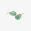 18k & pear-shaped brazilian emerald drop earrings, 22.94ct