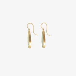 18k & pear-shaped brazilian emerald drop earrings, 22.94ct