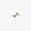 18k & pear-shaped dove grey diamond drop earrings, 3.98ct
