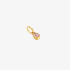 18k & pear-shaped lilac sapphire pendant, 1.22ct