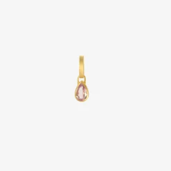 18k & pear-shaped lilac sapphire pendant, 1.22ct