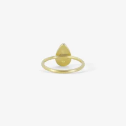 18k & pear-shaped persian turquoise ring