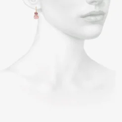 14k & pink tourmaline paired drop earrings, 8.43ct