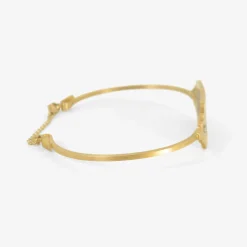 18k & platinum bracelet with two diamonds