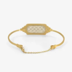 18k & platinum bracelet with two diamonds