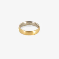 18k & platinum comfort band, 4mm