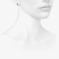 18k & platinum coronet hoops with champagne diamonds