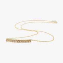 18k & platinum cosmic necklace with white diamond pavé