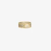 18k & platinum damask band with oval diamond, .64ct