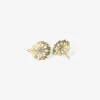 18k & platinum halation earrings with diamonds