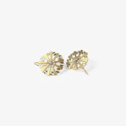 18k & platinum halation earrings with diamonds