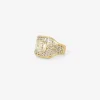 18k & platinum ring with cushion-cut diamond, 1.50ct
