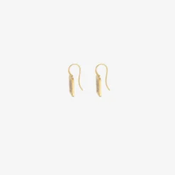 18k & platinum tessellation earrings with champagne diamonds