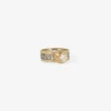 18k & platinum tune band with old european cut diamond, .59ct