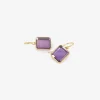 18k & portrait-cut amethyst drop earrings, 5.97ct