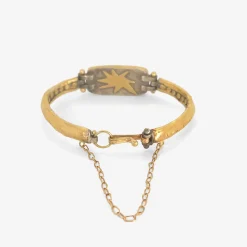 18k & rectangular boulder opal bracelet with 22k over silver band