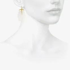 18k & rock crystal cloud earrings