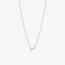 18k & rock crystal pear pendant