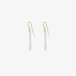 18k & rock crystal scallop earrings