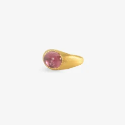 22k & rose tourmaline roz ring