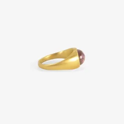 22k & rose tourmaline roz ring