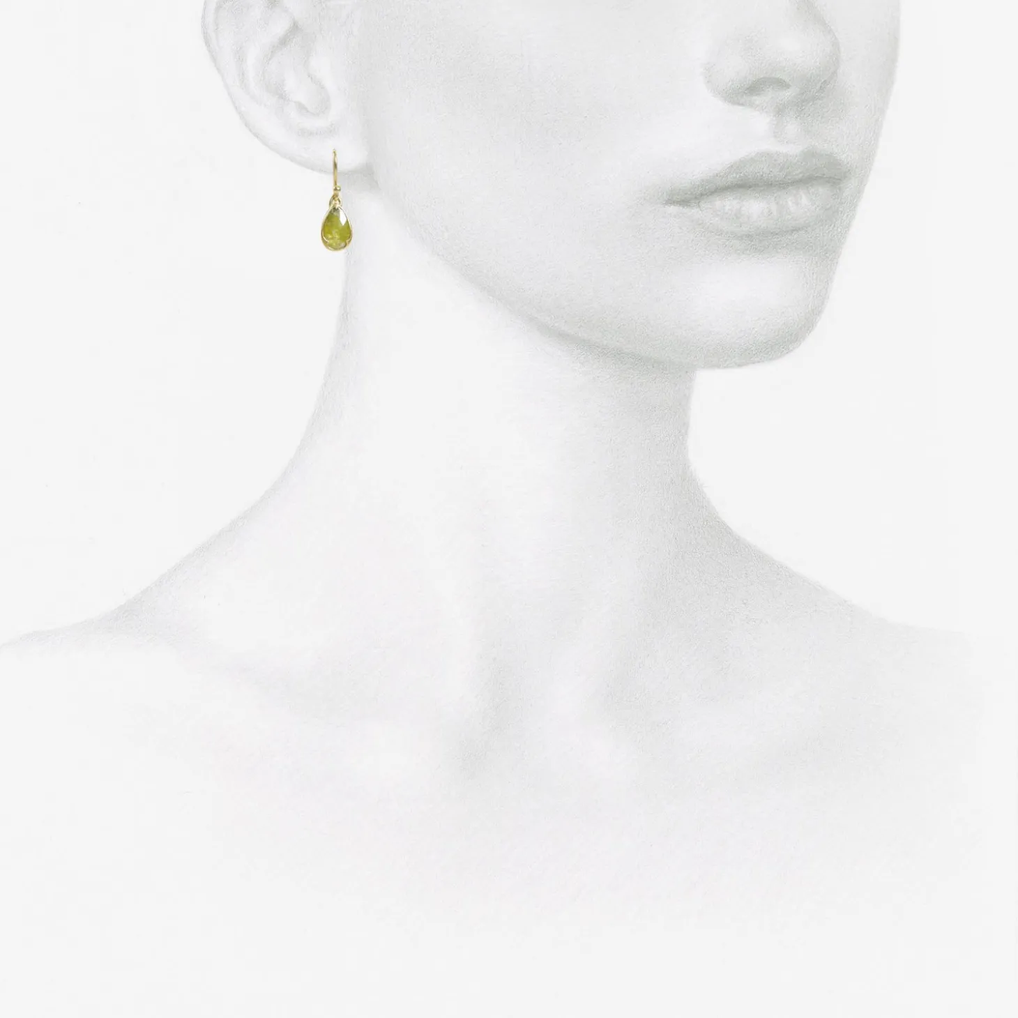 18k & rose-cut yellow diamond earrings