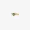 18k & round cabochon diamond ring, 1.15ct