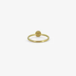 18k & round cabochon diamond ring, 1.15ct