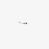 18k & round deep blue sapphire studs, .46ct