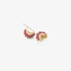 18k & ruby basket earrings