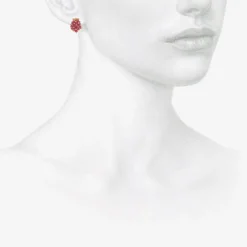 18k & ruby basket earrings