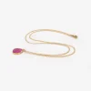 18k & ruby pebble sequin pendant pendant, 3.93ct