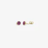 18k & ruby pebble studs, 1.12ct
