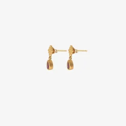 22k & ruby small nona earrings