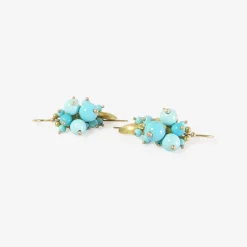 22k & sleeping beauty turquoise bug clusters