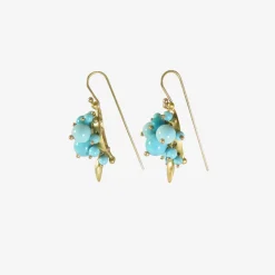 22k & sleeping beauty turquoise bug clusters