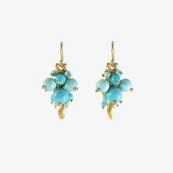 22k & sleeping beauty turquoise bug clusters