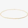 14k & small diamond riviera necklace, 2ct