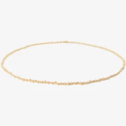 14k & small diamond riviera necklace, 2ct