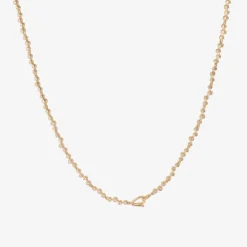 14k & small diamond riviera necklace, 2ct