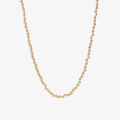 14k & small diamond riviera necklace, 2ct