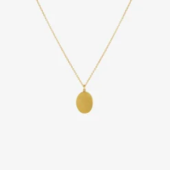 18k & small oval rutilated quartz pendant, 6.15ct