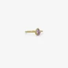 18k & small pear-shaped cabochon pink sapphire ring, .77ct