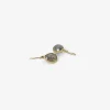 18k & sparkly grey rose-cut diamond earrings, 5ct