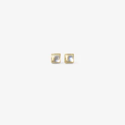 18k & square cabochon moonstone studs, 1.77ct