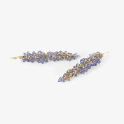 14k & tanzanite pussywillow earrings