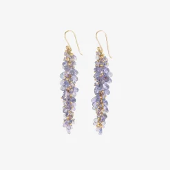 14k & tanzanite pussywillow earrings