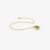 22k & teardrop-shaped acid green paraiba tourmaline pendant, 5.95ct